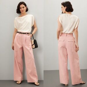 En Saison Macey Pants - Pink Wide Leg Jumpsuit